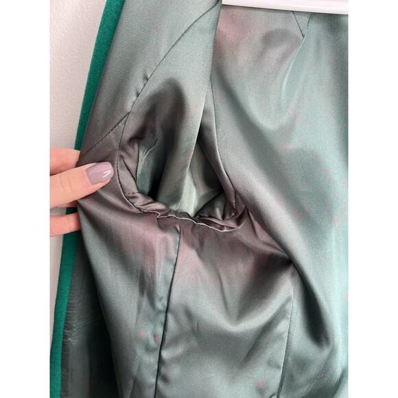 Vintage Pendleton Blazer Women Green Wool Jacket Suit Size 16 Petite - Picture 11 of 11